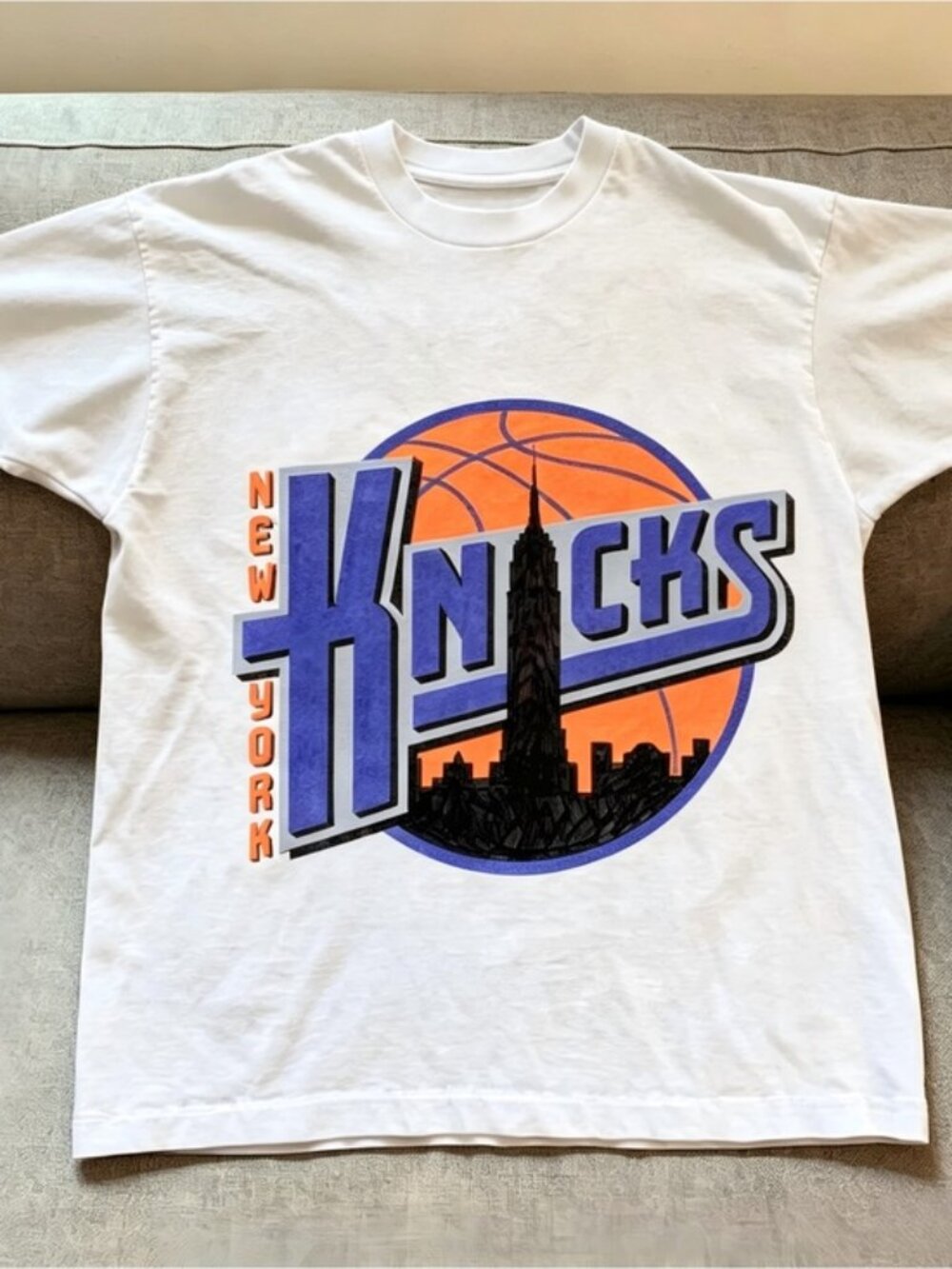 New York Knicks white Women Men T-shirt unisex